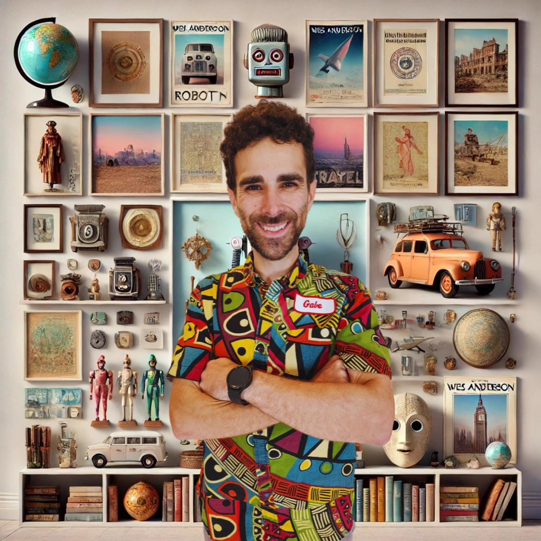 AI generated background relating to interests and likes for oddball Gabe