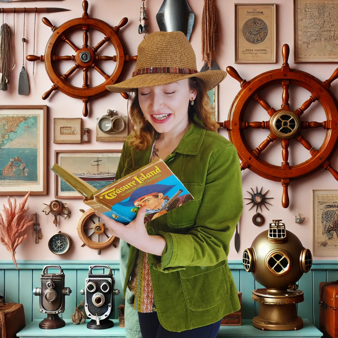 AI generated background relating to interests and likes for oddball Sarina