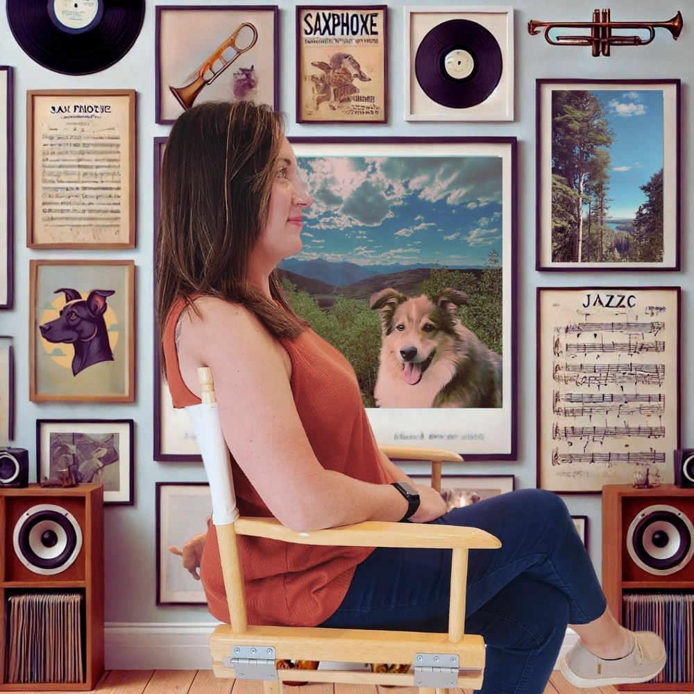 AI generated background relating to interests and likes for oddball Amy