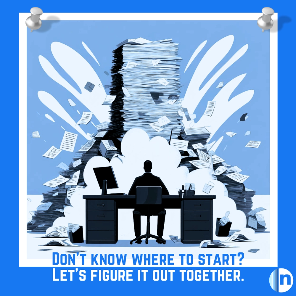AI generated social post for Noble Business Solutions