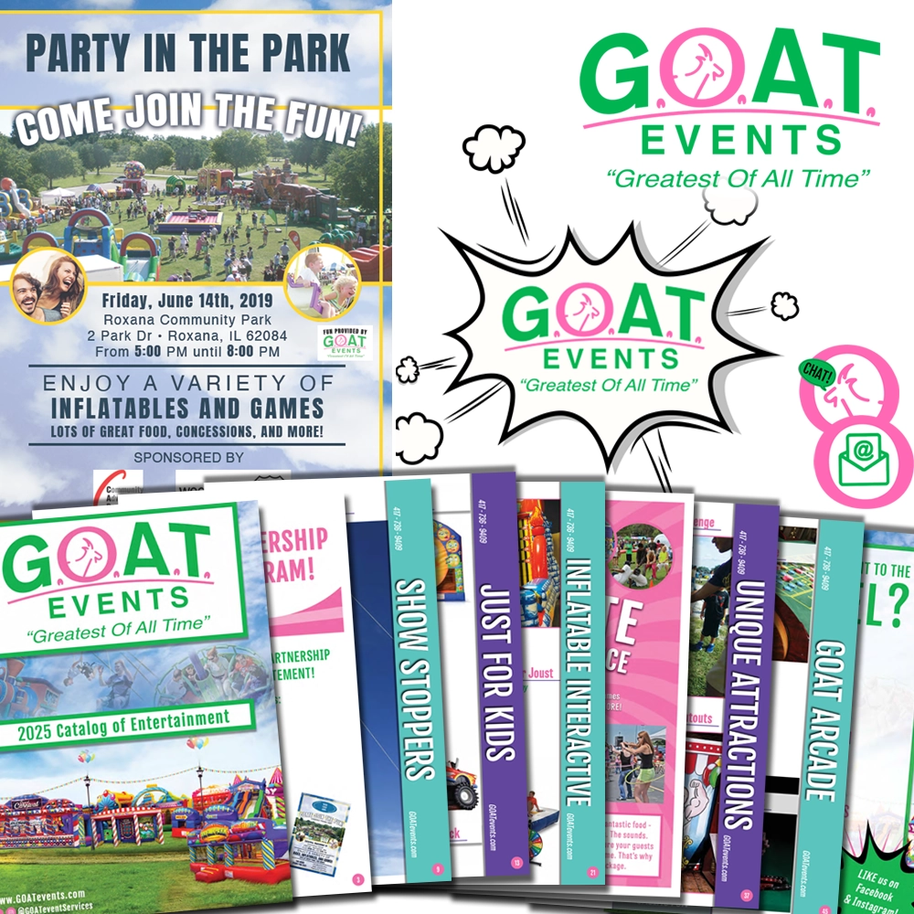 A cohesive brand makes all the difference - check out 2oddballs branding for GOAT events